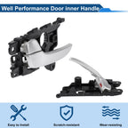 Front Passenger Side Interior Door Handle for Kia K3 (2014–2017) Black Chrome