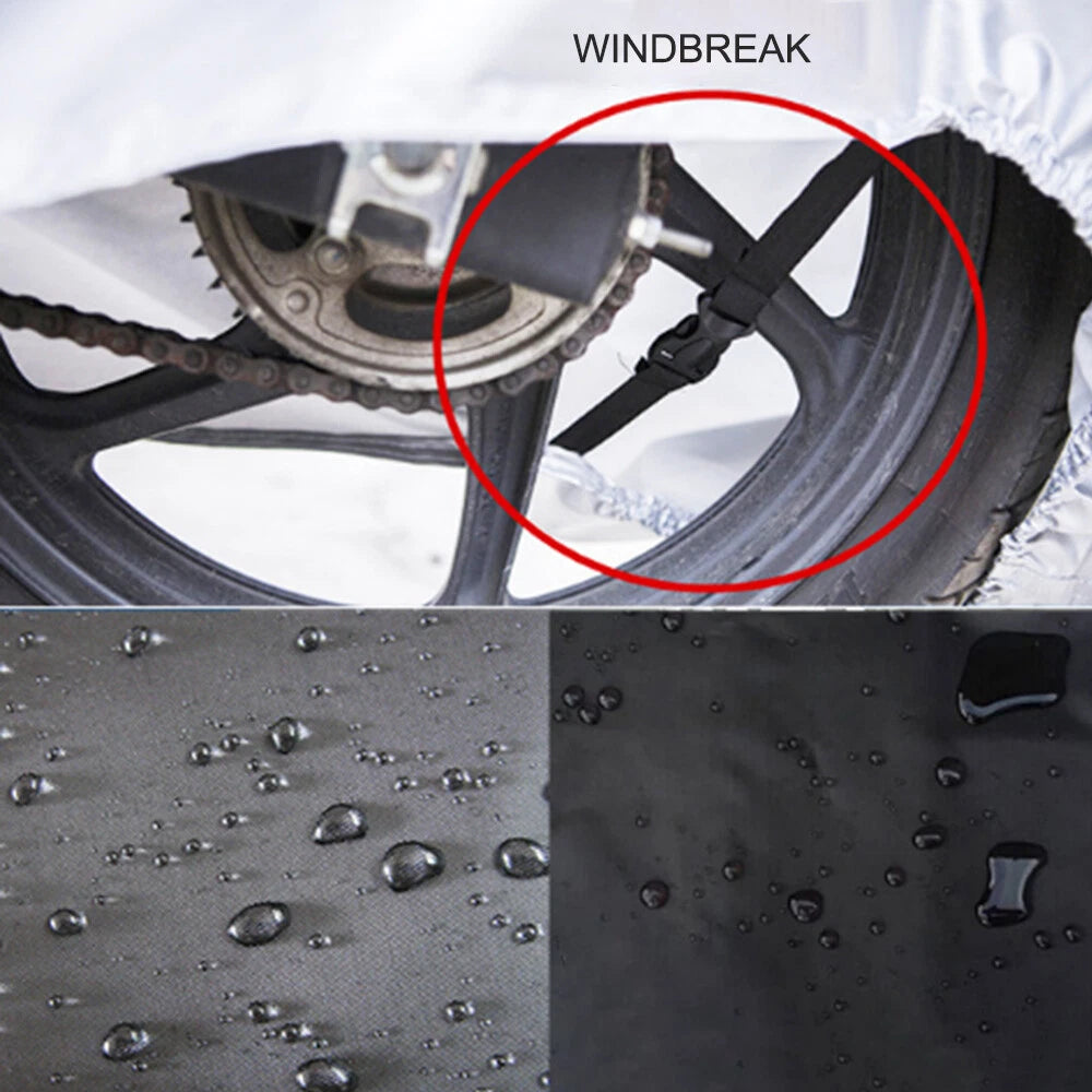 3XL Waterproof Motorcycle Cover for Outdoor Storage (Winter)