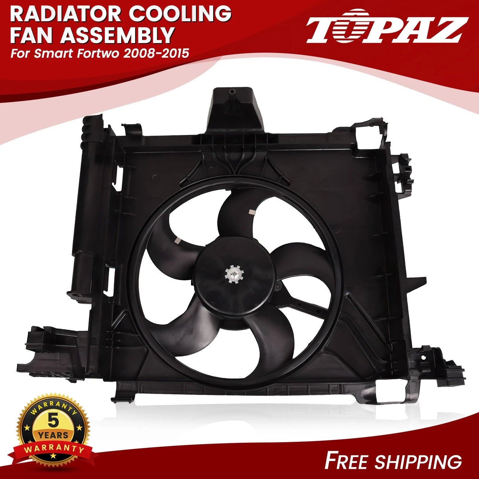 Radiator Cooling Fan Motor Assembly for Smart Fortwo (2008–2015)