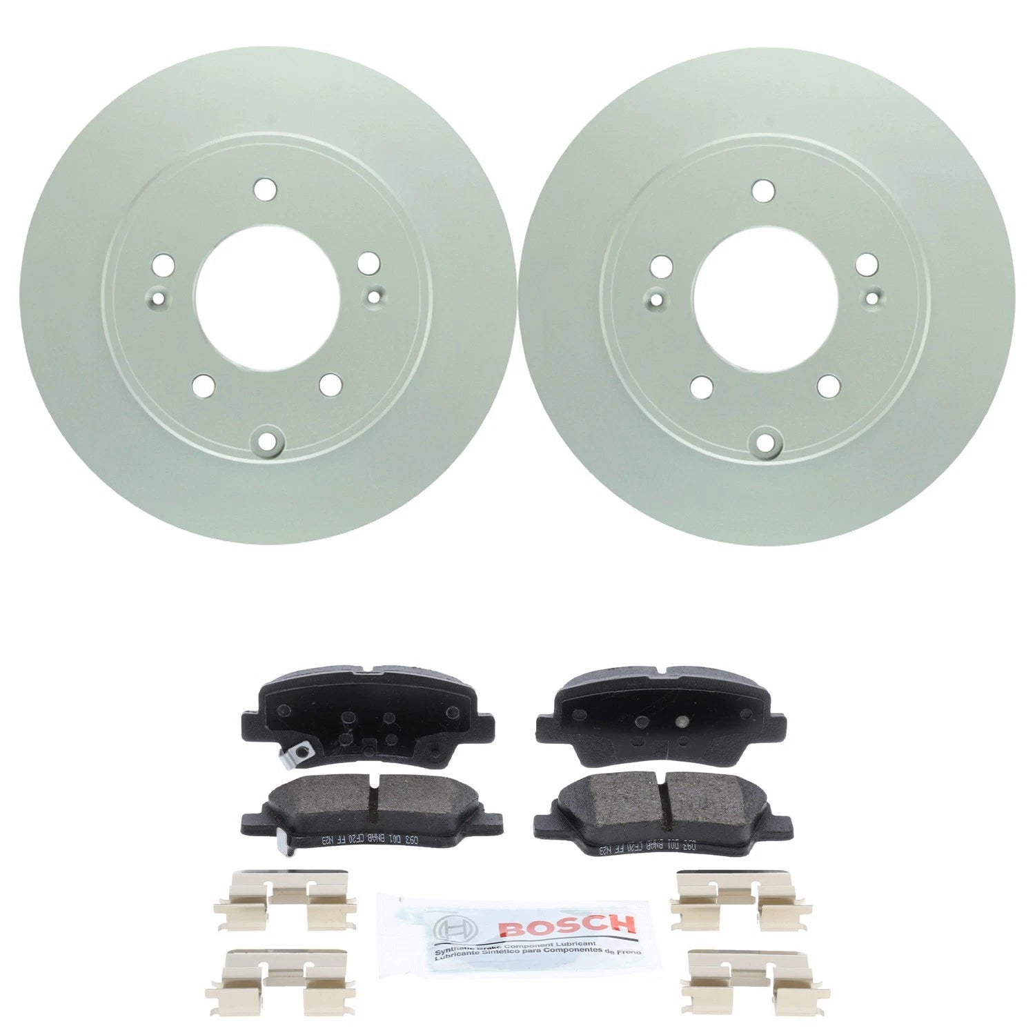 Bosch Disc Brake Rotors & Ceramic Pads Kit for Kia Soul EV (2015–2022)