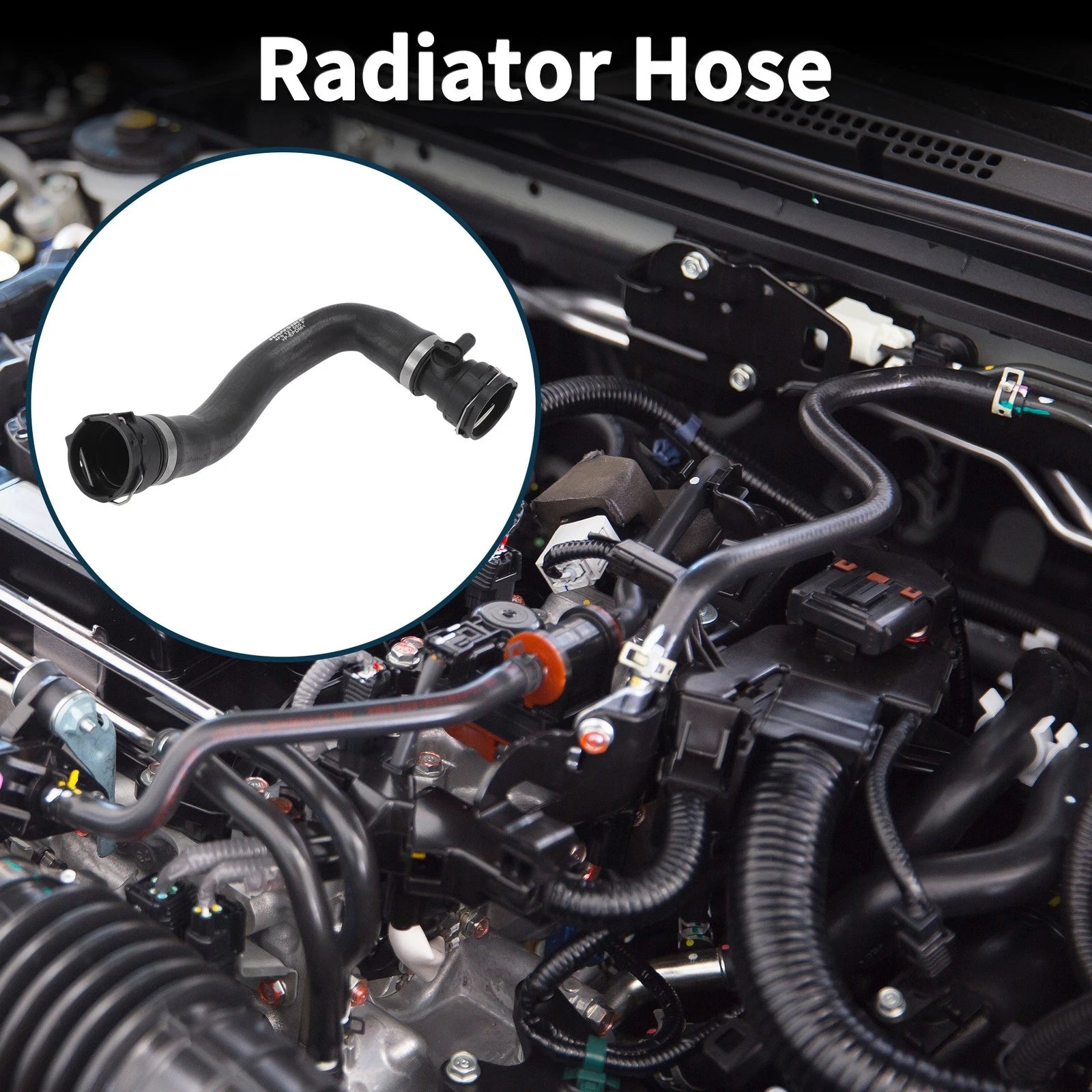 Radiator Hose Downpipe for Audi A6 3.2L V6 (2006–2011) No. 4F0121055F Rubber