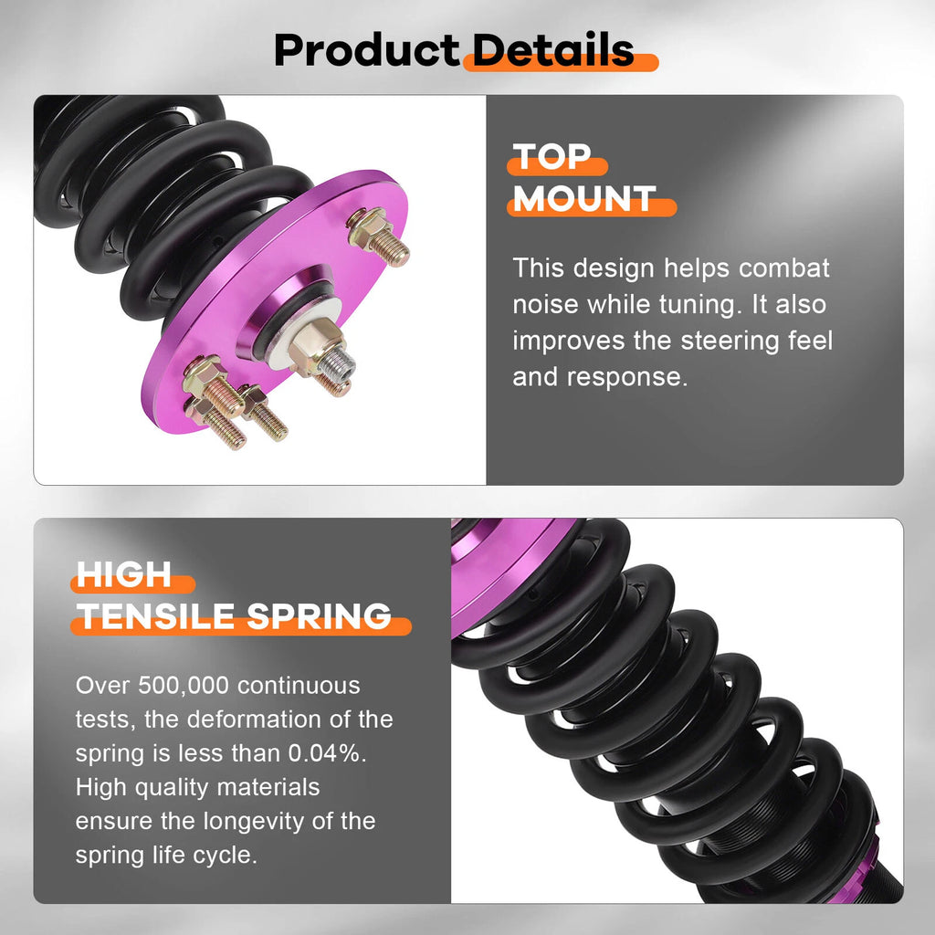Coilovers for Honda Accord (1998-2002) Adjustable Height Shock Absorber