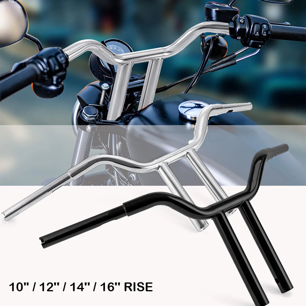 10" 12" 14" 16" MX-T Handlebar for Harley Softail Sportster XL Dyna