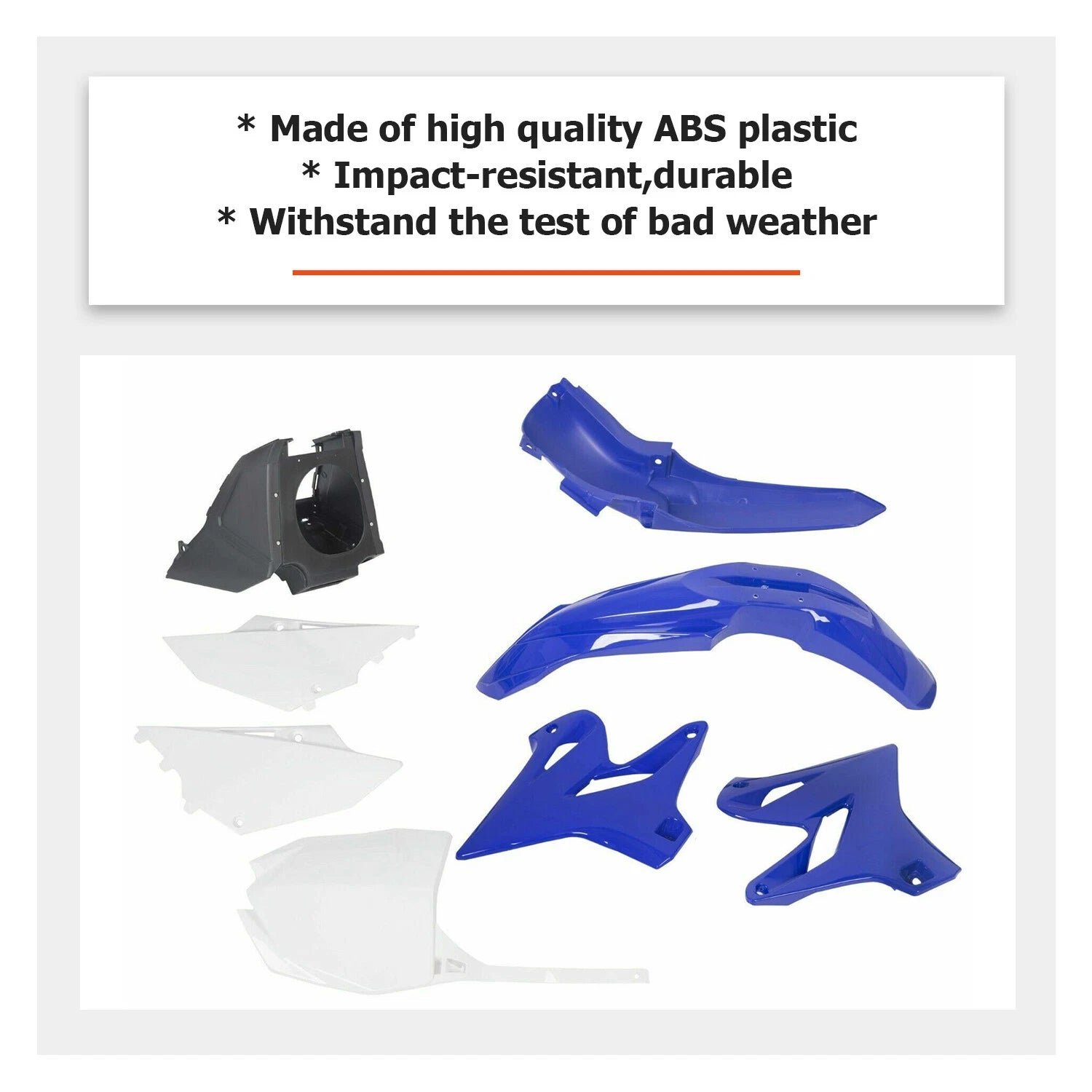 Set of 4 Restyle Plastics Kit for Yamaha YZ125 YZ250 (2002–2020) Blue