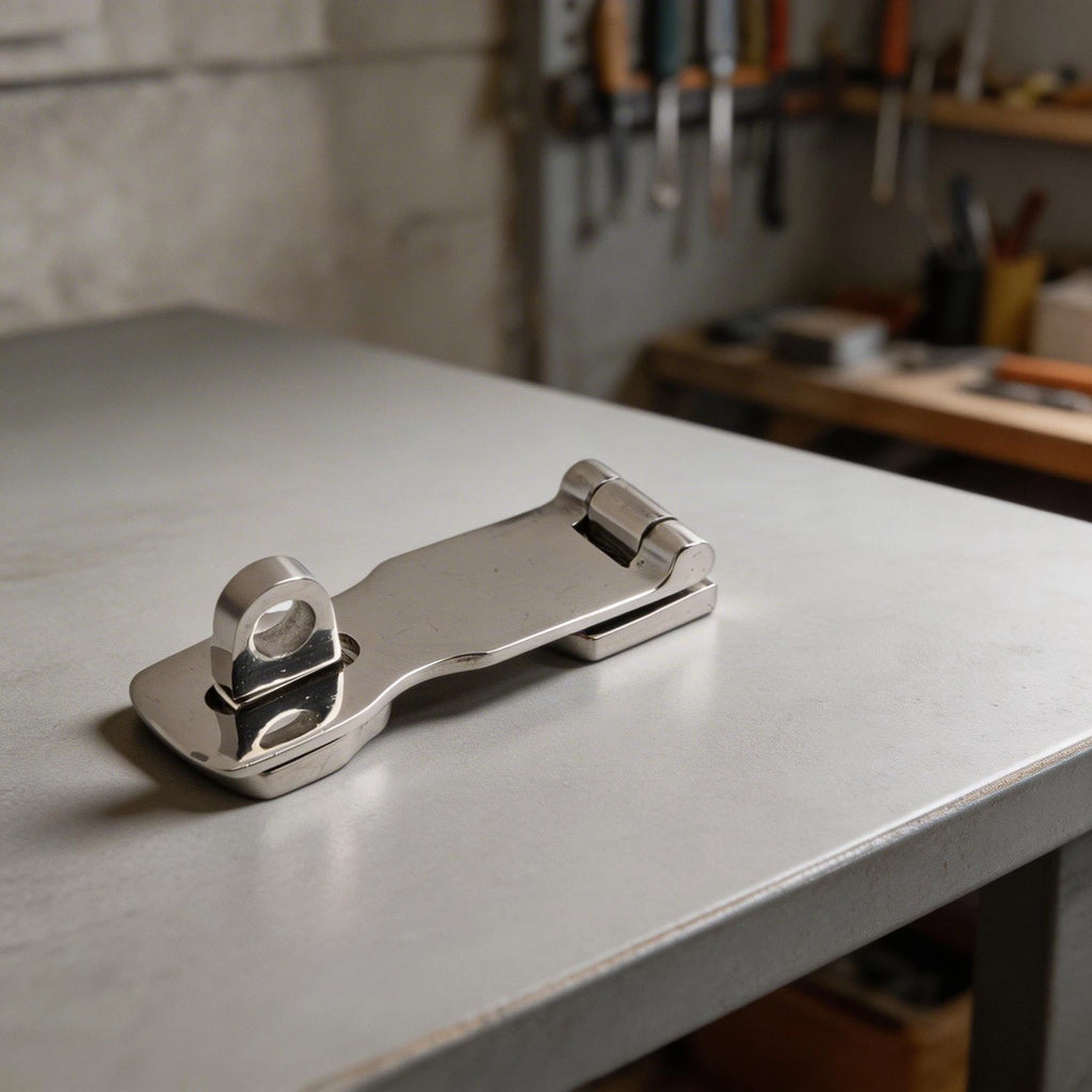 316 Stainless Steel Swivel Safety Hasp for Cabinet Door (3 Inch)