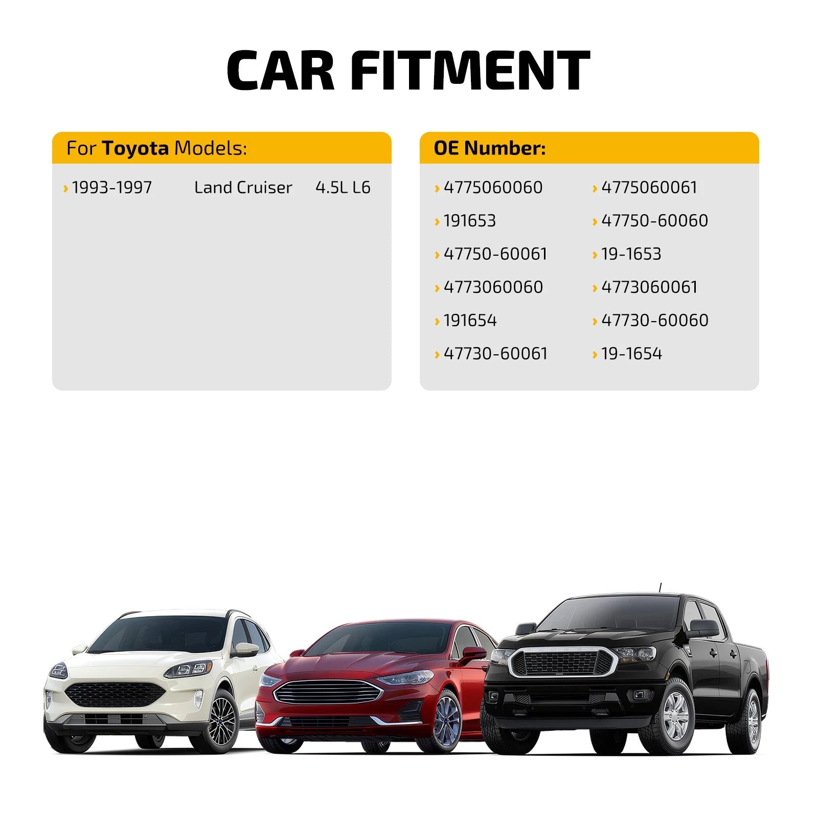 Front Brake Calipers Pair for 1993-1997 Toyota Land Cruiser 4.5L (1996-1997 Lexus LX450)