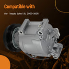 AC Compressor for Toyota Echo 1.5L (2000–2005) SCSA06 12V CO 11063AC w/Clutch