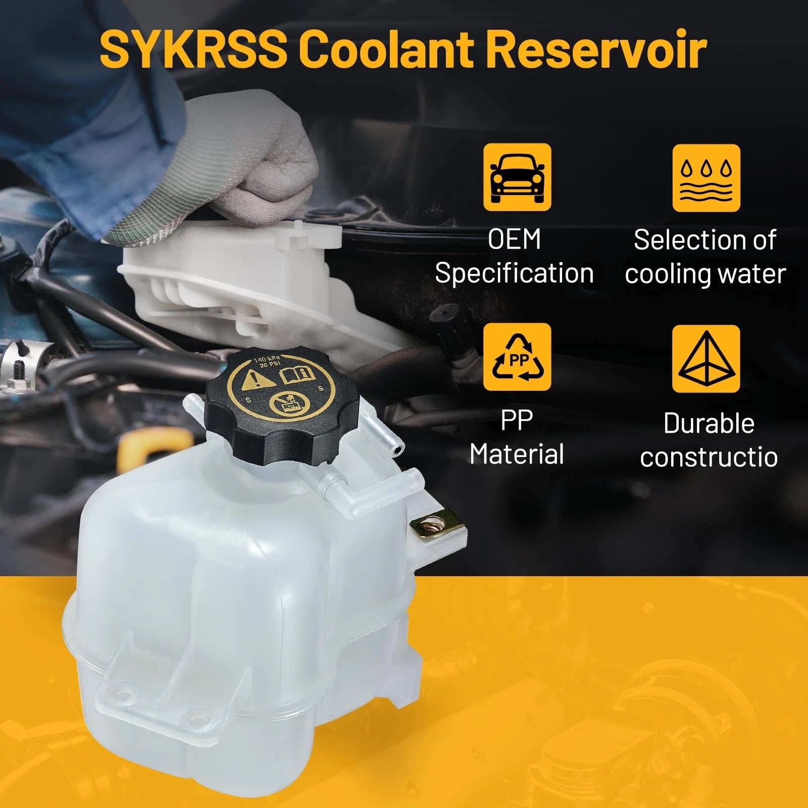 Coolant Radiator Reservoir Tank for Chevrolet Spark (2013–2015)