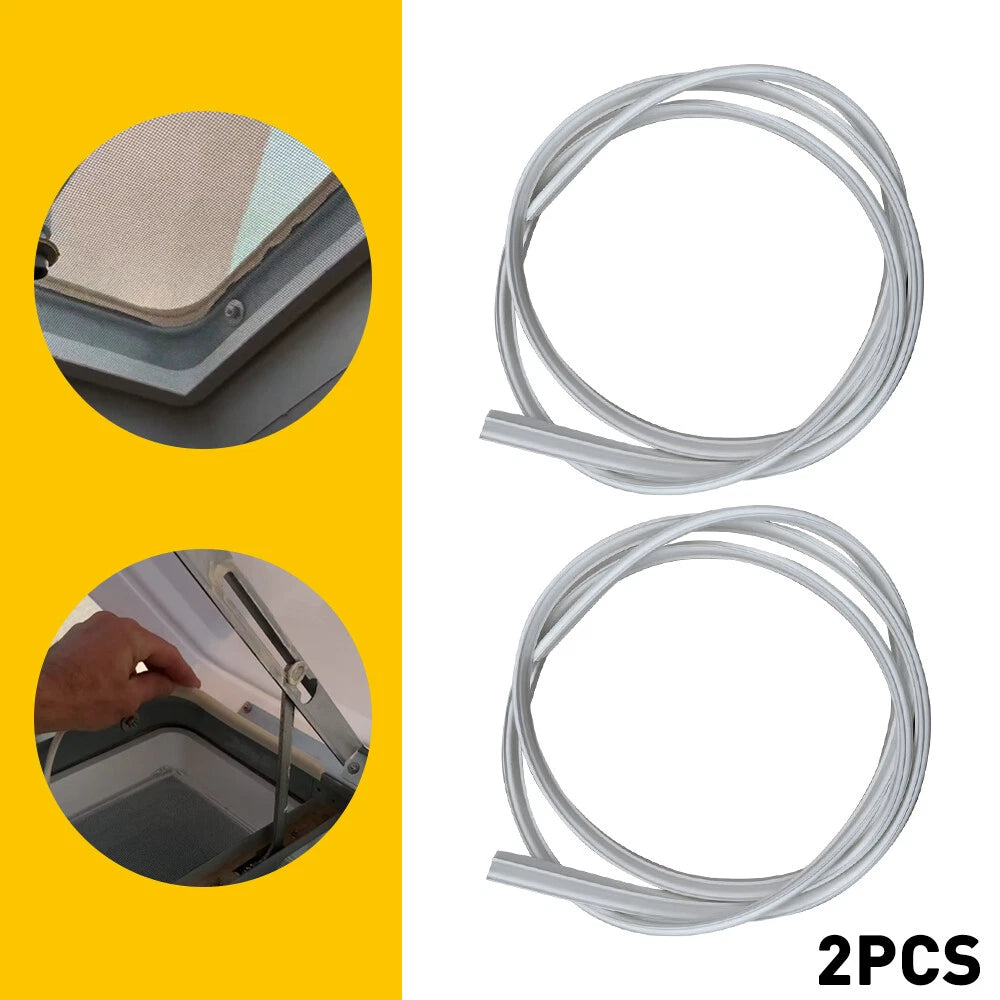 2X RV Roof Vent Seal Gasket for Camper Fan 51" TPE Rubber Replacement