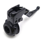 Black Clutch Lever with Mount Bracket for Harley Dyna/Softail (2008–2014)