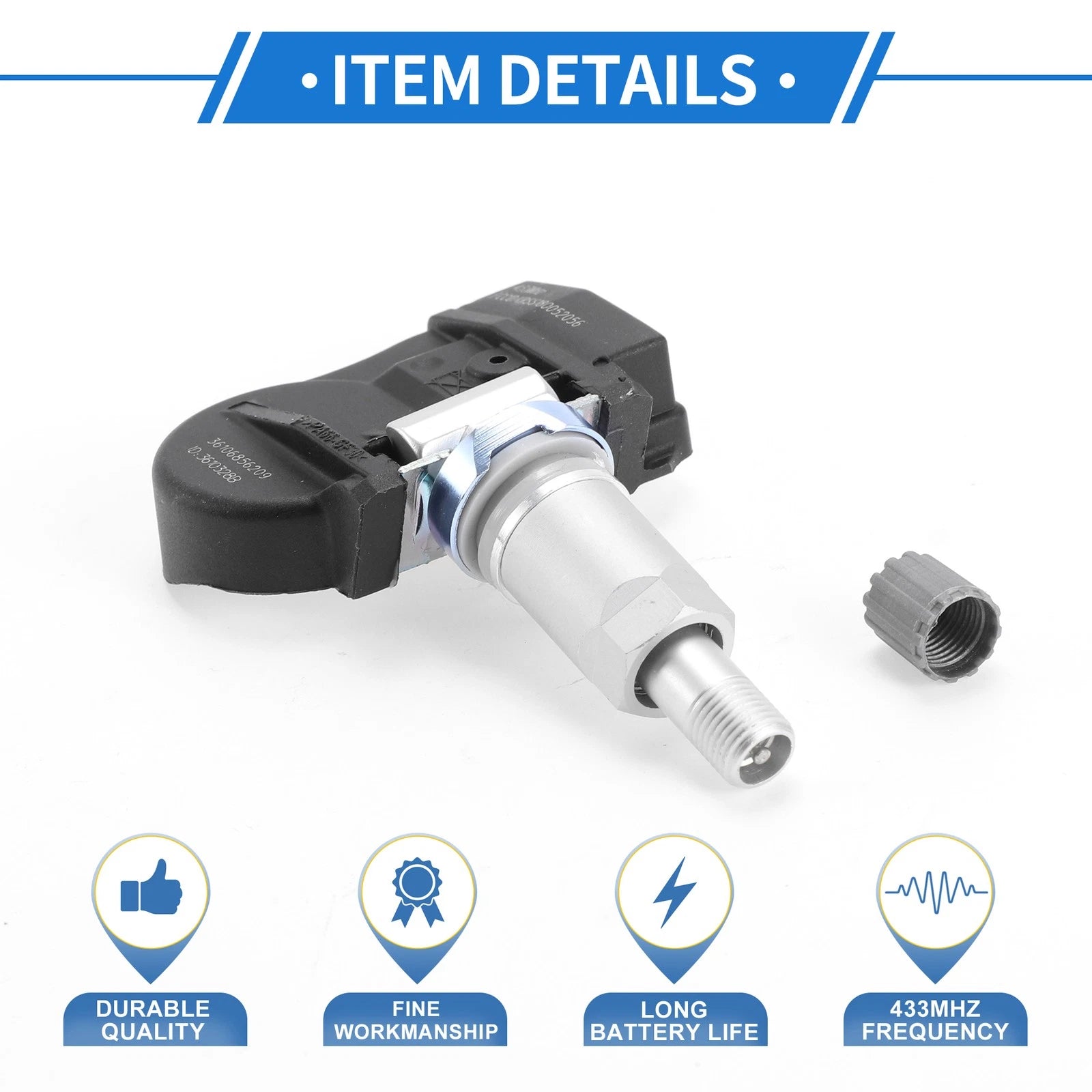Tire Pressure Sensor for BMW 220i (2014–2020) 36106856209 433MHz