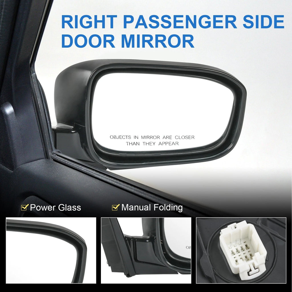 Passenger Side Manual Door Mirror for Honda Accord (2003-2007)