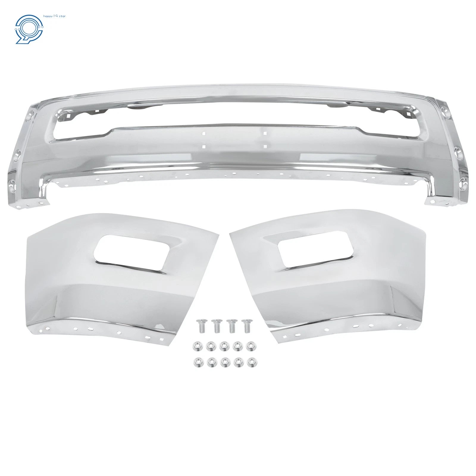 Split Front Bumper for RAM 2500 3500 (2010–2018) with Fog Lamp Holes