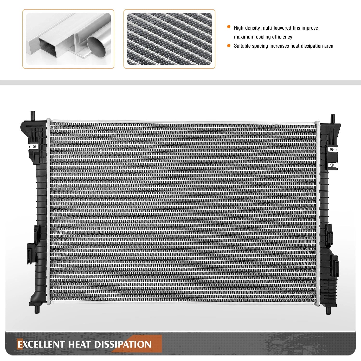 Full Aluminum Core Radiator for Ford Flex/Lincoln MKT (2013–2019) DPI-13447