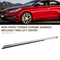 Driver Left Side Chrome Garnish Molding Trim for Hyundai Sonata (2015–2017)