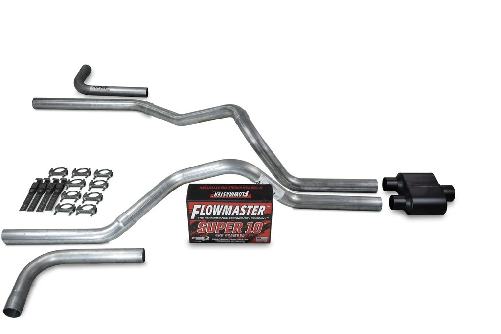 2.5" Dual Exhaust Kit for Dodge Ram 1500 (1994–2003) Flowmaster Super 10 Side Exit