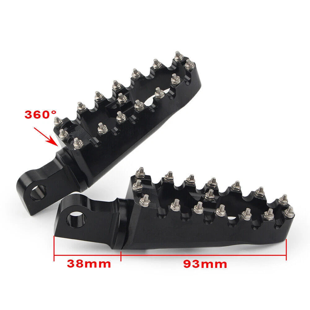 Black Rear Foot Pegs Footrest for Harley XG500 XG750 Sportster XL883 XL1200R Dyna (1996–up)