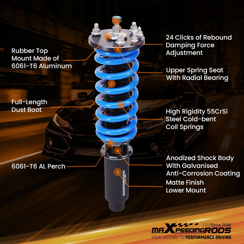 Adjustable Coilover Kit for Honda Accord (1998-2002)