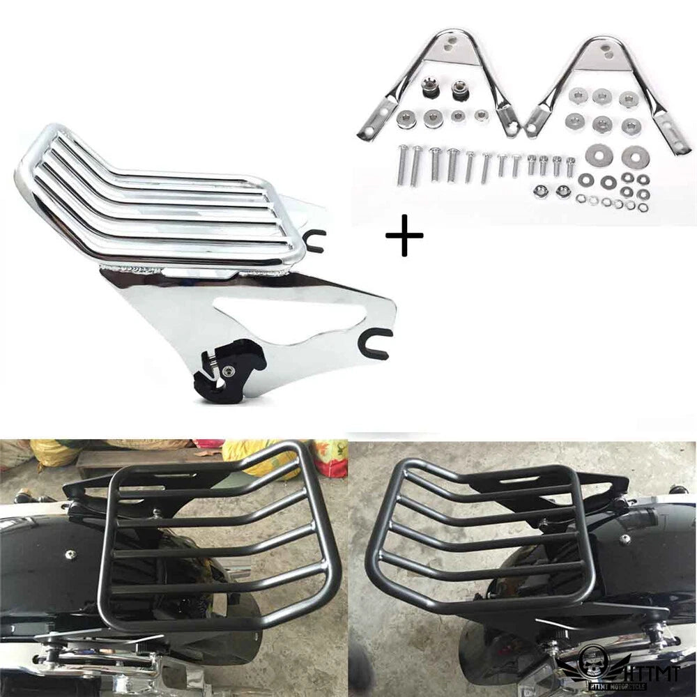 Detachable Two Up Luggage Rack w/ Docking Hardware for Harley Touring (1997–2008)