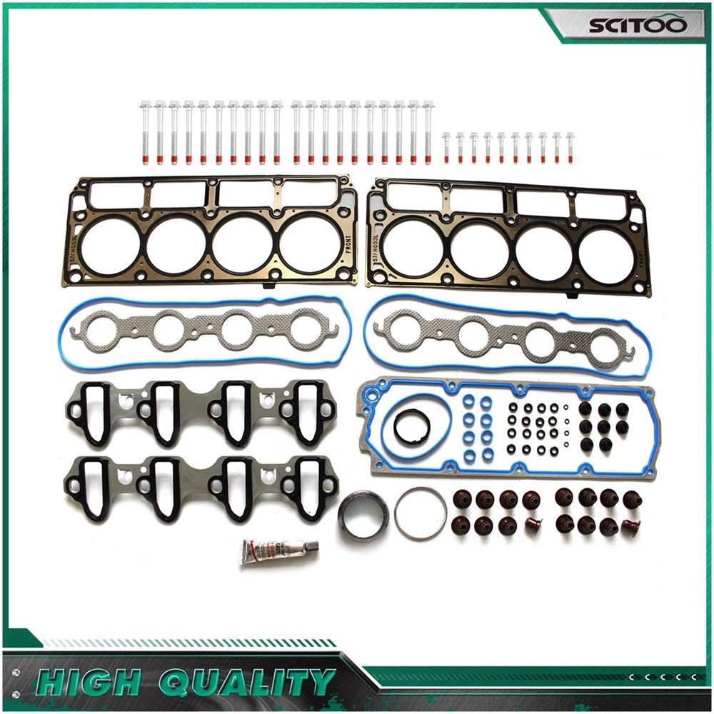 Head Gasket Set & Head Bolts Kit for Chevrolet Silverado 1500 4.8L (2008–2009)