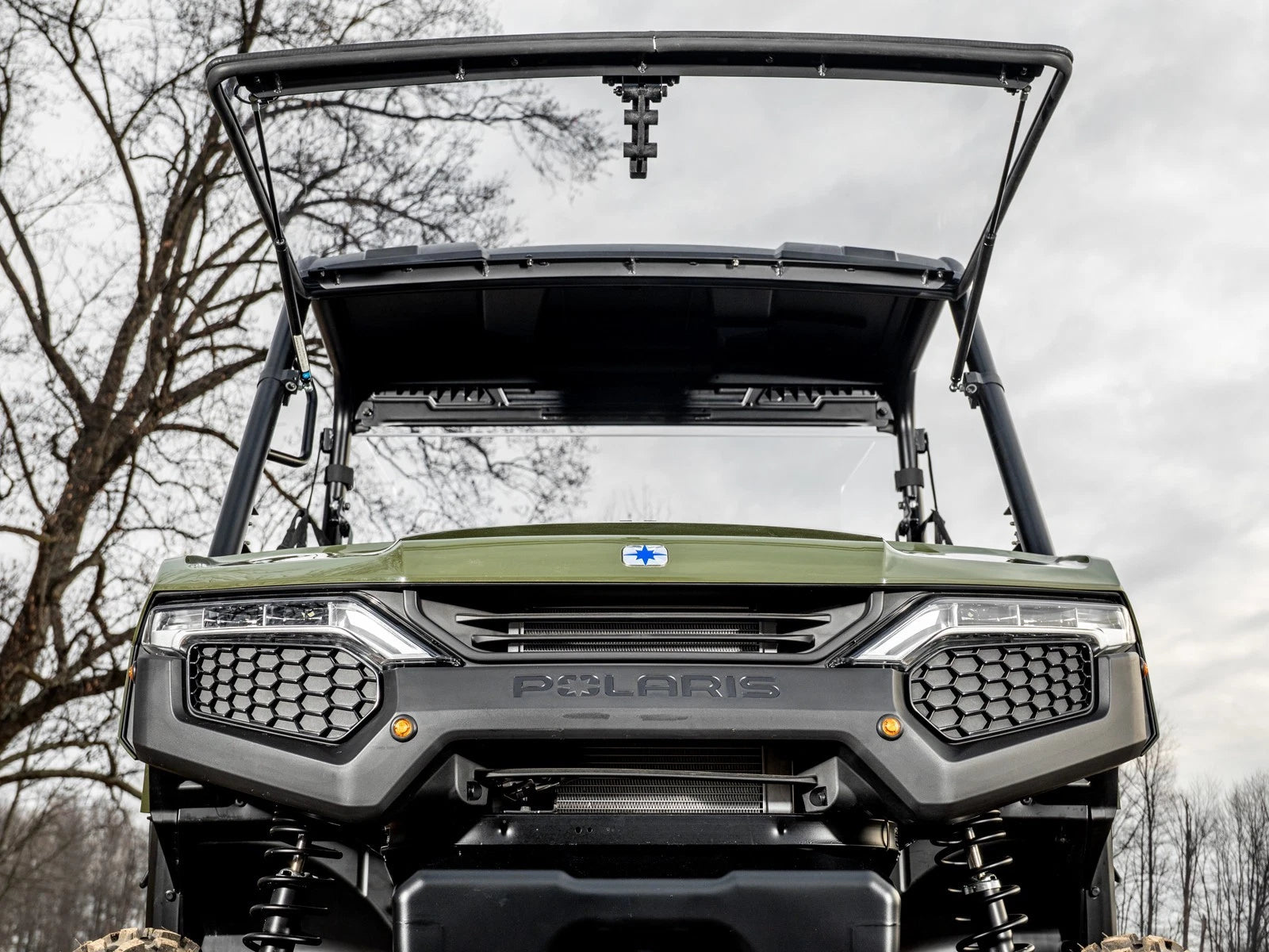 Scratch-Resistant Flip Windshield for Polaris Ranger 500 (2026+)