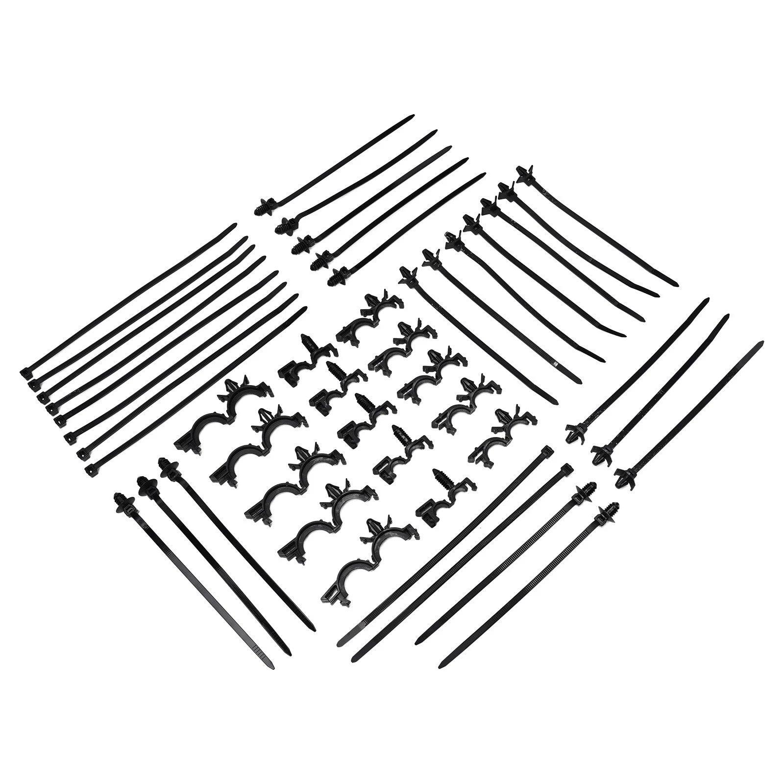 Set of 10 Engine Bay Wire Routing Clips for Universal Applications