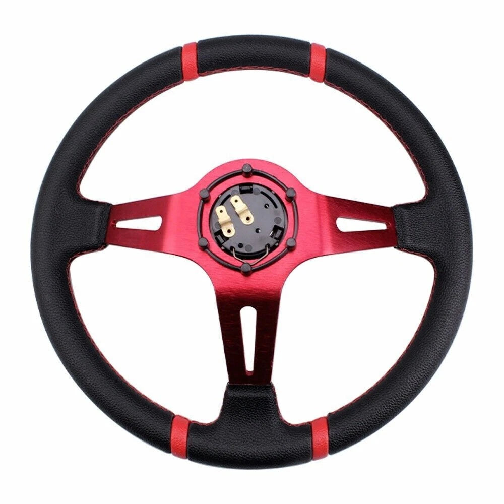 14" Deep Dish Drifting Steering Wheel & Quick Release Adapter