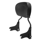 Black Passenger Backrest Pad Sissy Bar for Harley Electra Glide (1997–2008)