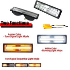 Clear Switchback LED DRL Signal Lights for GMC Chevy C/K 1500/2500/3500 (1988–1998)