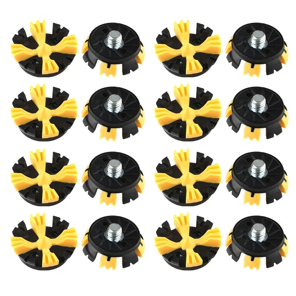 16 Pack Rubber Cleats for Metal Thread Golf Shoes - 8 Contact Points