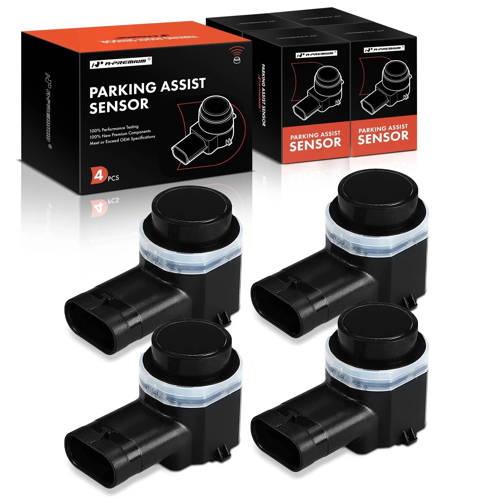 Set of 4 Rear Parking Assist Sensors for BMW 535i GT (2010–2017)