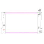 Replacement Plastic Aluminum Radiator for Toyota Hilux (2005–2015)