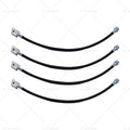 4X Extended Brake Line Hose for Nissan Patrol GQ GU Y60 Y61 (1988–1999)