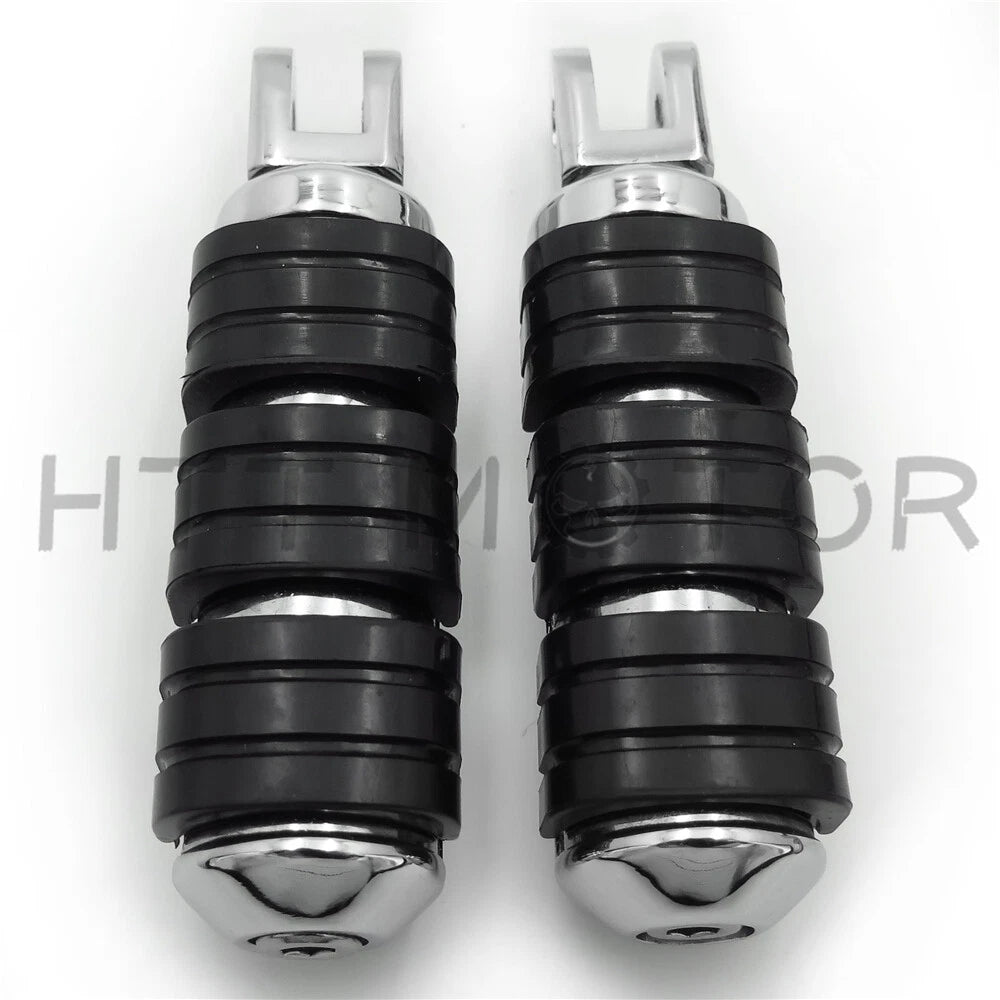 Chrome Aluminum Rubber Foot Peg for Harley FXBB FXBR FXBRS FXLR (2018–2023)