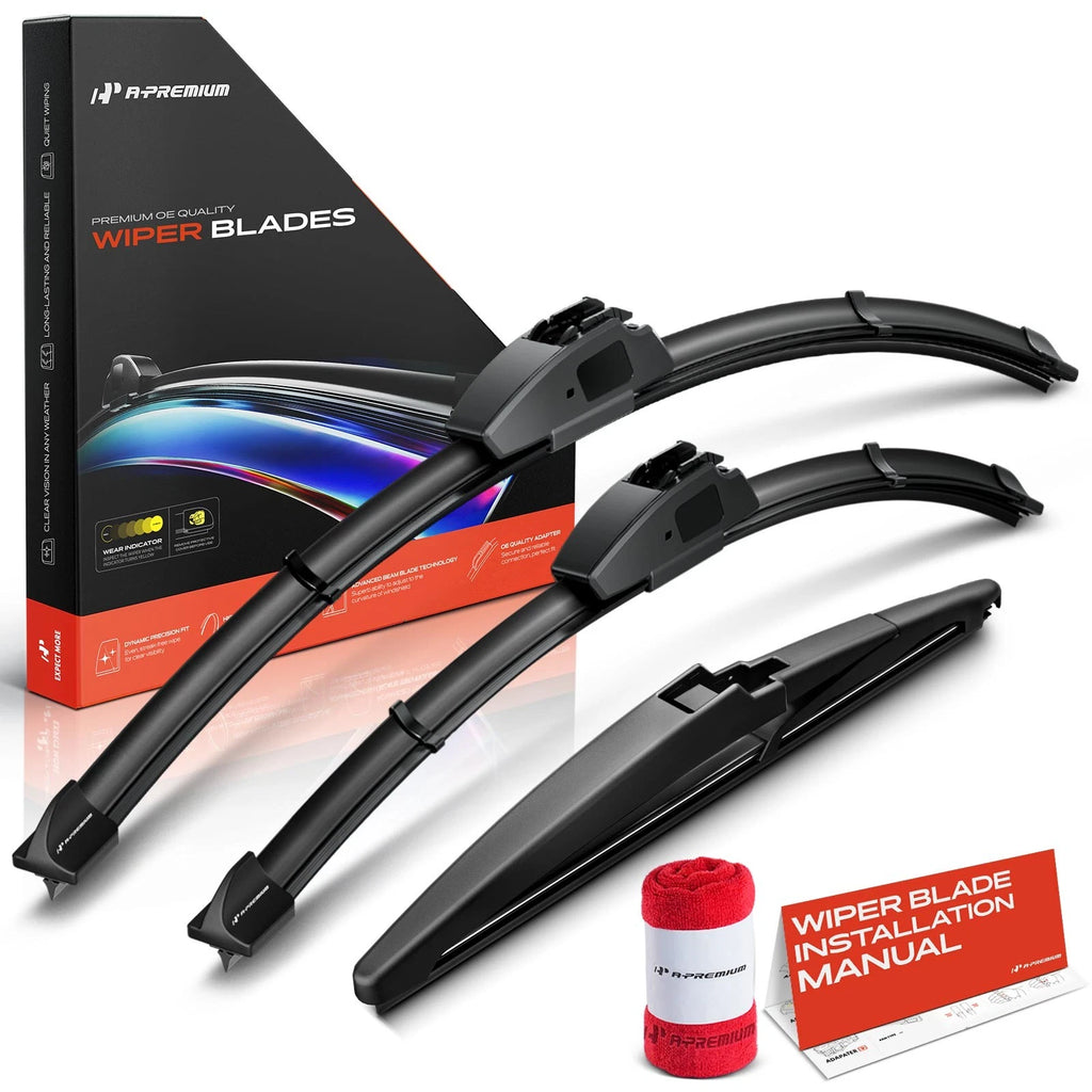 Set of 3 Windshield Wiper Blades for Chevrolet Spark (2016–2022)