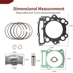 102mm Forged Piston & Top End Gasket for Yamaha Rhino YXR660 (2004–2007)