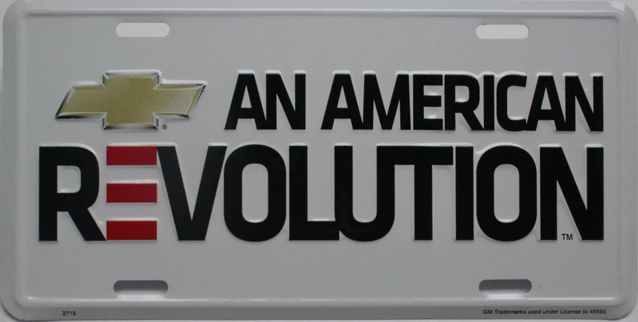 License Plate for Chevrolet (GM) 4x4 SS (American Revolution)