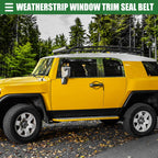 Pair Rear Door Window Belt Weatherstrip for Toyota FJ Cruiser (2007–2014)