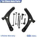 Front Suspension Control Arm Tie Rod Kit for Dodge Caliber, Compass, Patriot (2007–2014)