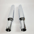 3" Slip On Mufflers 2" Baffle Chrome Slash Down for Harley Softail (2000–2006)