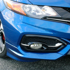 Front Bumper Spoiler Splitter Lip for Honda Civic Coupe (2014–2015) HFP-Style 2pc