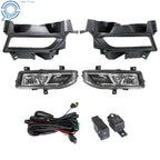 Pair of Chrome Bumper Fog Lights for Nissan Versa (2020–2021)