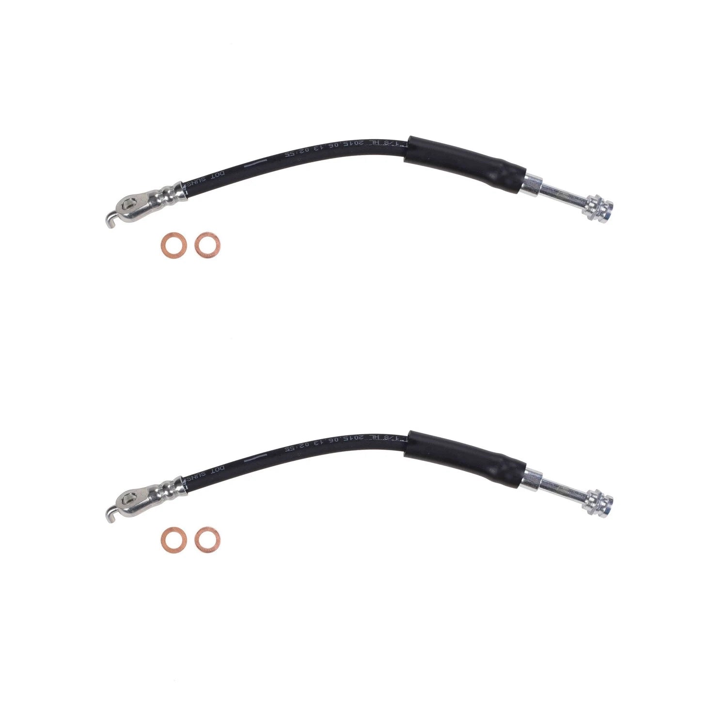 Set of 2 Rear Brake Hydraulic Hoses for Mazda 3 Sport (2004–2009)