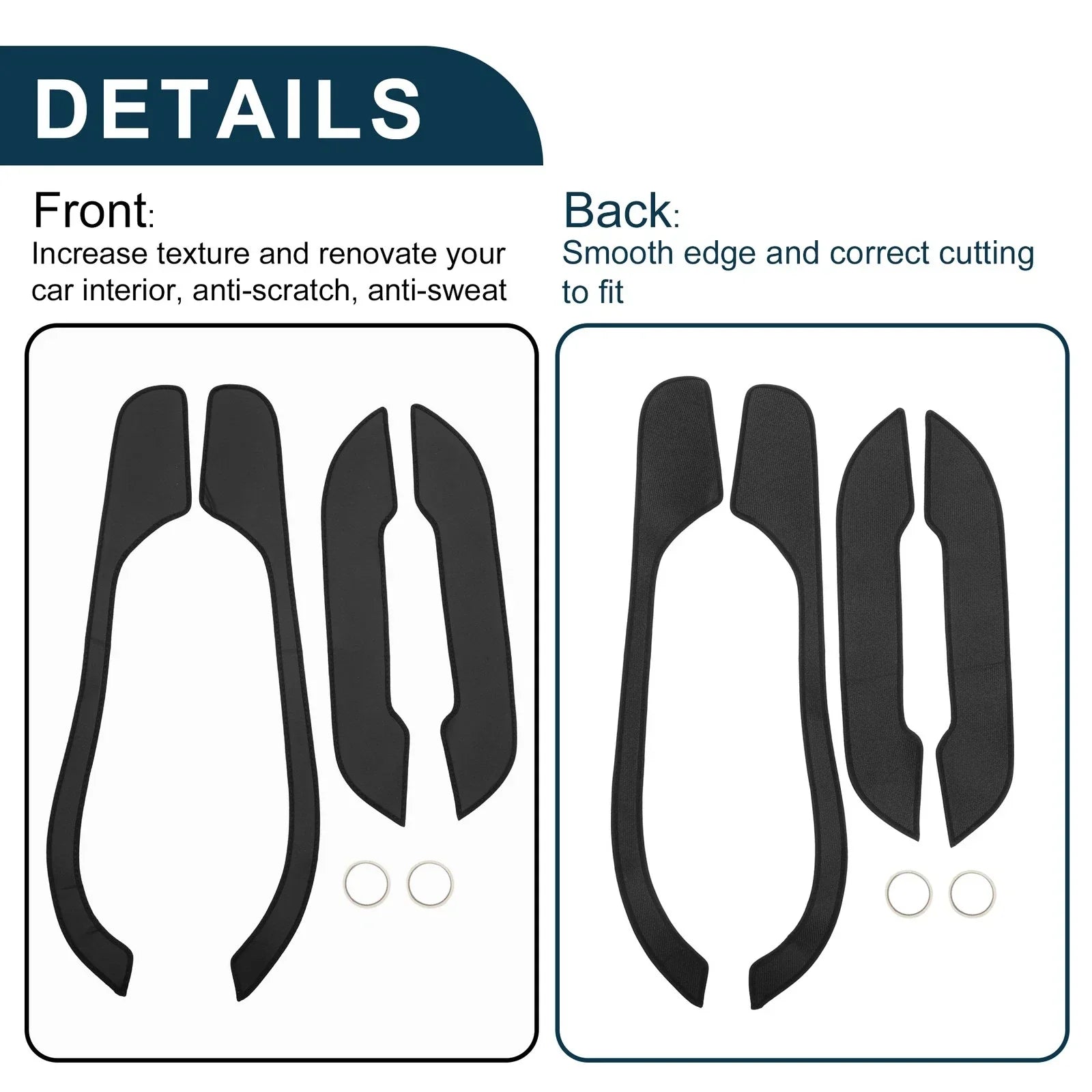 Leather Anti Kick Pad Sticker for BMW Z4 (2017-2024)