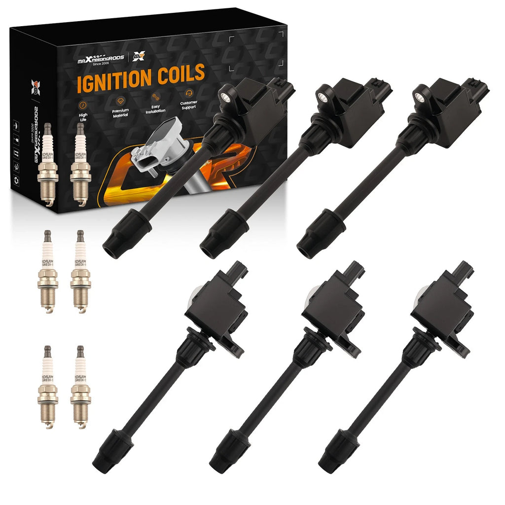 Ignition Coil Spark Plug Set for Infiniti I30 Nissan Maxima 3.0L 2000-2001