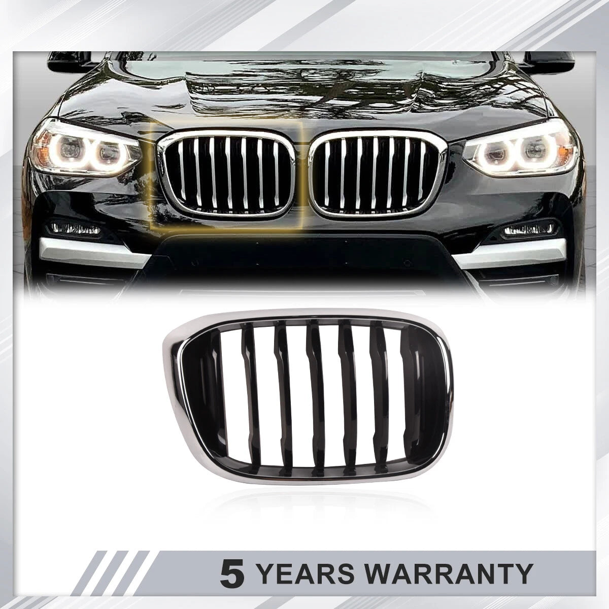 Front Right Bumper Grille for BMW X4 (2019–2021)
