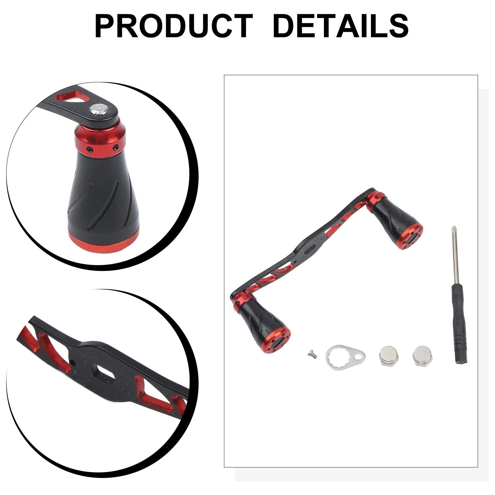 Fishing Equipment Accessory Lightweight Aluminum Handle for Easy Carrying