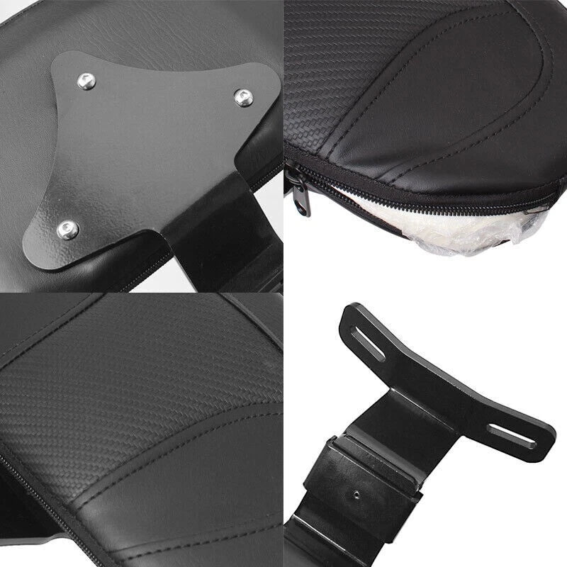 Leather Motorcycle Front Driver Backrest Pad for Harley Touring Road King (2009-2023)