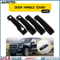 Set of 4 Door Handle Covers for Ford F150 (2021–2024) - Gloss Black, Smart Keyholes
