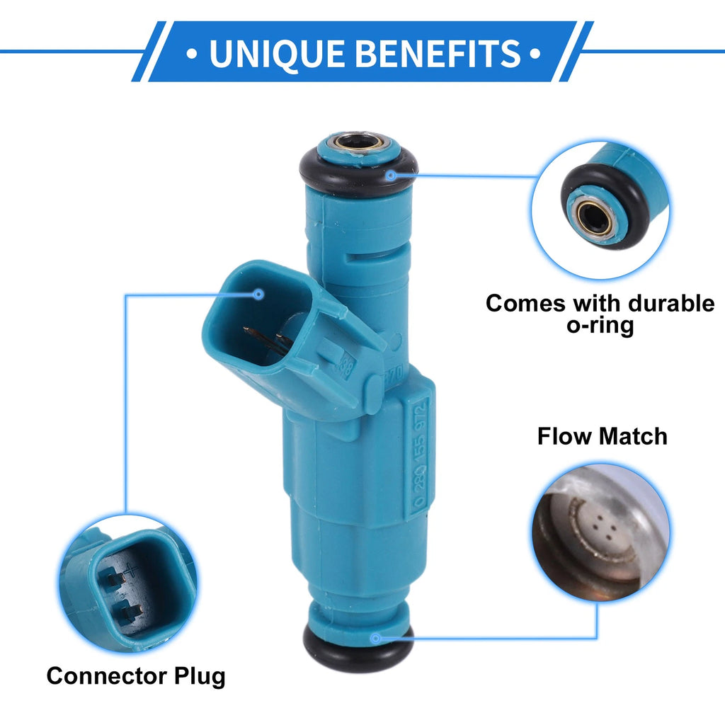 1 Pcs Fuel Injector No.0280155972 for Dodge Ram 1500 V6 3.7L (2002–2003)